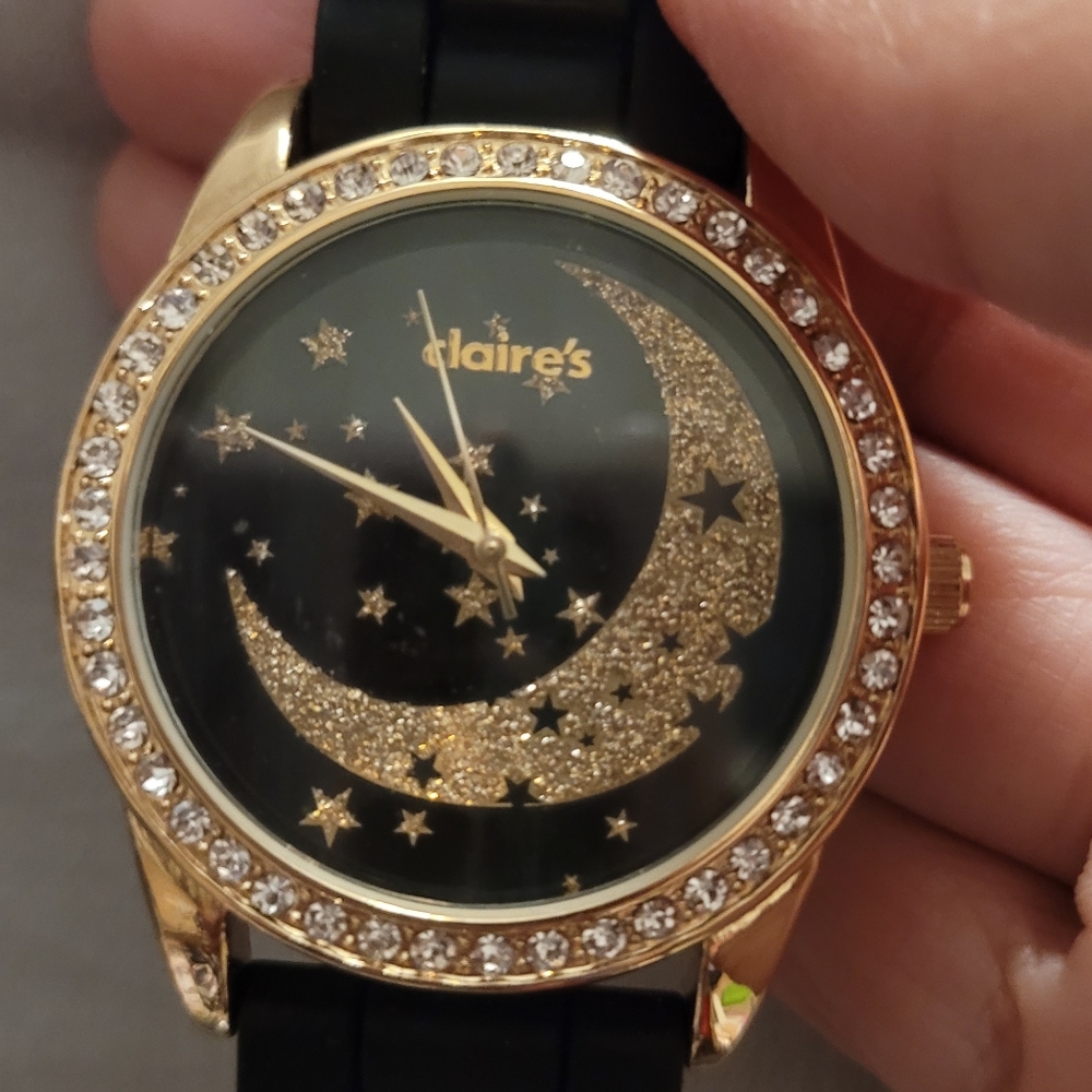 Crescent moon watch